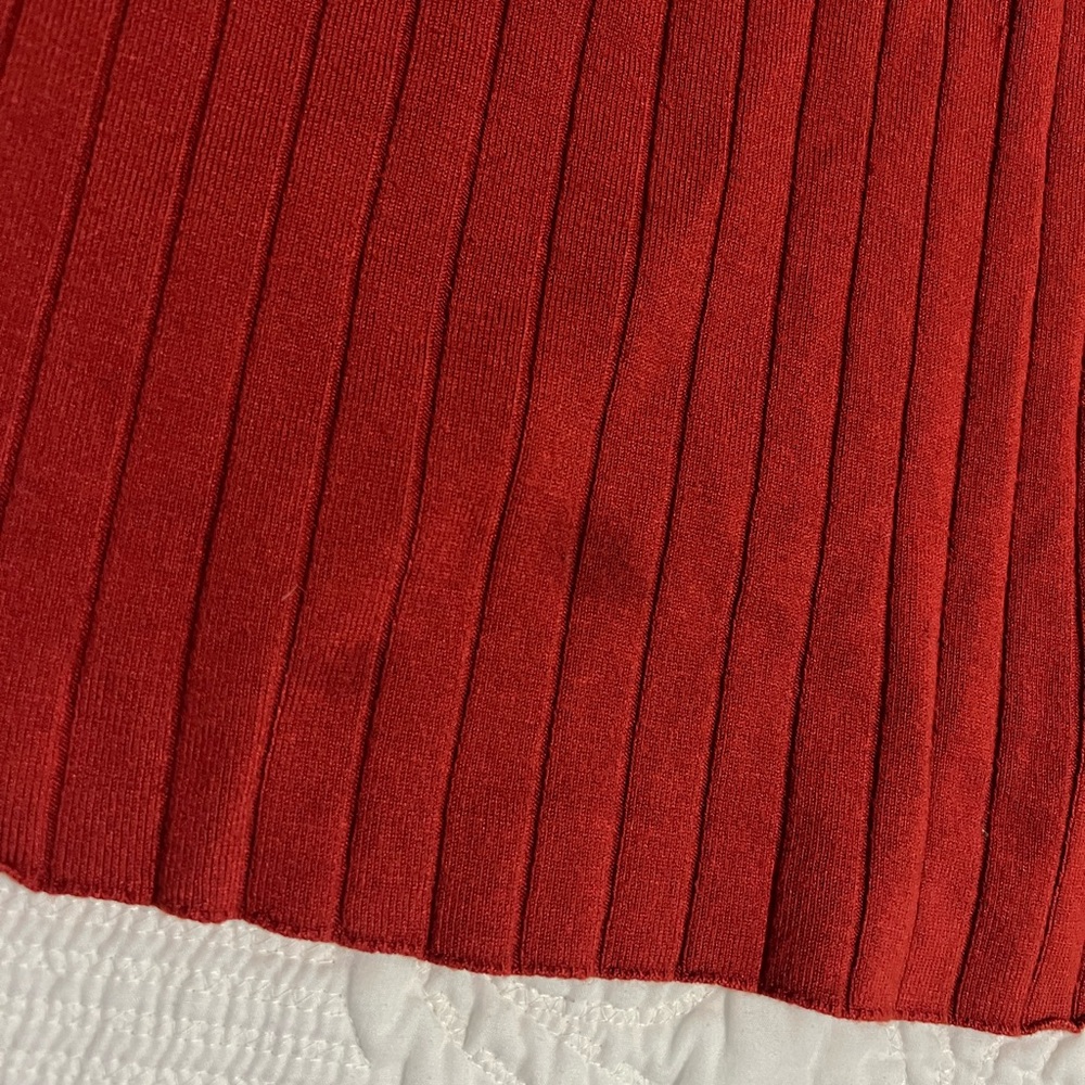 RVCA Ribbed Red Sweater Dress Size Medium - Picture 2 of 3